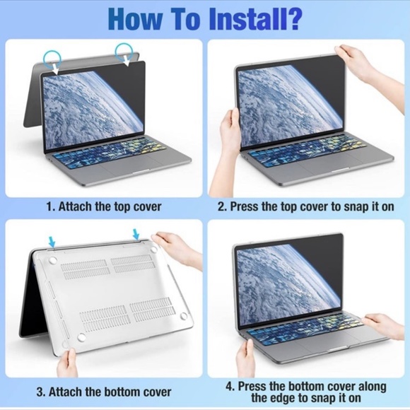 MoKo Case Compatible with MacBook Pro 13 inch 2022 2021 2020 Bundle - Picture 7 of 9